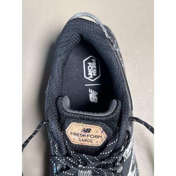 New Balance Women's 9 Fresh Foam Garoe Trail Running Shoe Black Blacktop Seasalt - Picture 10 of 11